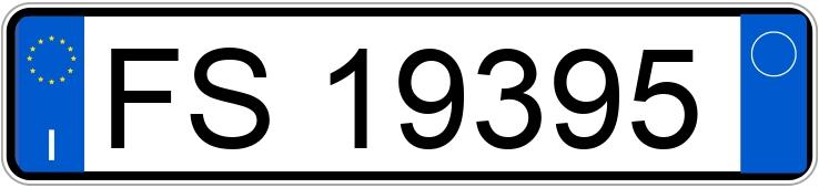 Numer rejestracyjny FS19395 posiada  