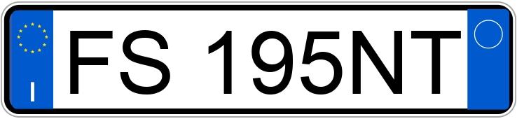 Numer rejestracyjny FS195NT posiada Audi A6