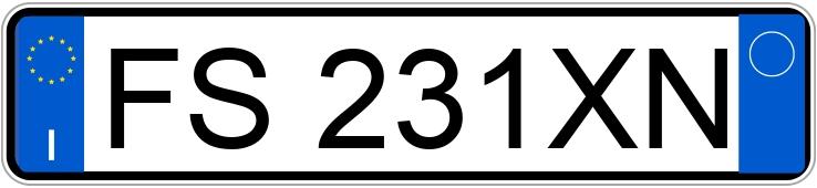 Numer rejestracyjny FS231XN posiada TOYOTA Yaris 3a serie