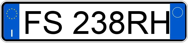 Numer rejestracyjny FS238RH posiada AUDI A3 3a serie