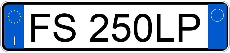 Numer rejestracyjny FS250LP posiada FIAT 500X