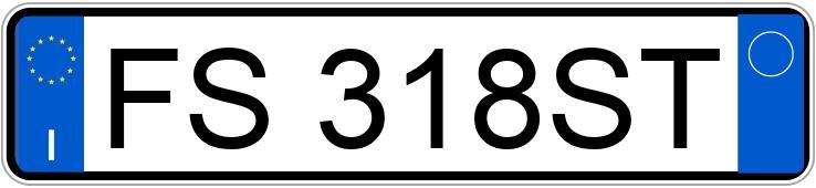 Numer rejestracyjny FS318ST posiada FIAT Tipo