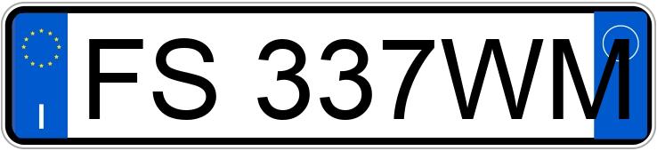 Numer rejestracyjny FS337WM posiada MERCEDES Classe A