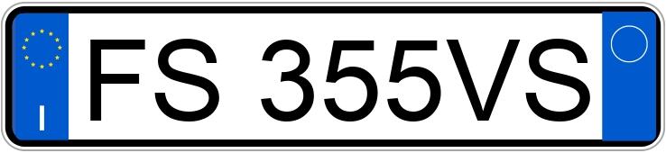 Numer rejestracyjny FS355VS posiada BMW Serie 3