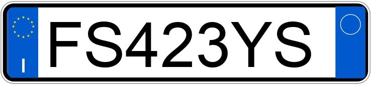 Numer rejestracyjny FS423YS posiada BMW Serie 1