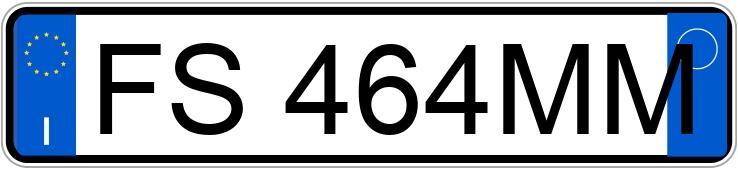 Numer rejestracyjny FS464MM posiada FIAT 500X