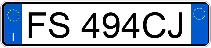 Numer rejestracyjny FS494CJ posiada MERCEDES Classe B