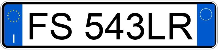 Numer rejestracyjny FS543LR posiada LANCIA Ypsilon 3a serie