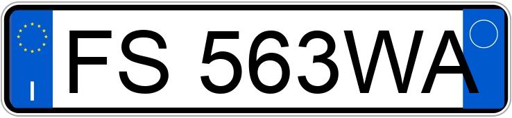 Numer rejestracyjny FS563WA posiada FORD Focus 4a serie