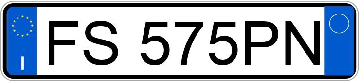 Numer rejestracyjny FS575PN posiada FIAT Punto 4a serie
