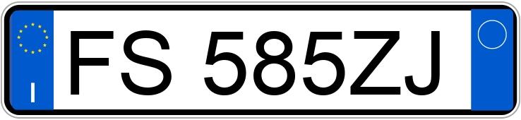 Numer rejestracyjny FS585ZJ posiada AUDI Q3 2a serie