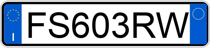 Numer rejestracyjny FS603RW posiada AUDI A3 3a serie