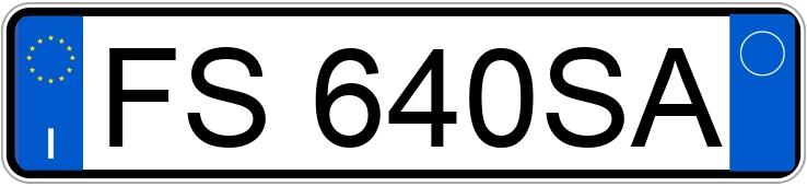 Numer rejestracyjny FS640SA posiada FIAT 500 Numer rejestracyjny FS640SA posiada FIAT 500