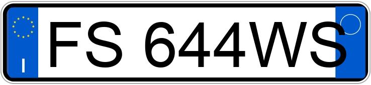 Numer rejestracyjny FS644WS posiada AUDI A3 3a serie