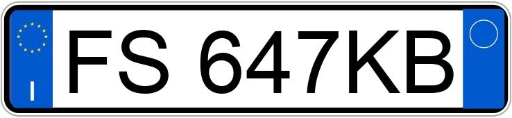 Le numéro d’enregistrement FS647KB a KIA OPTIMA