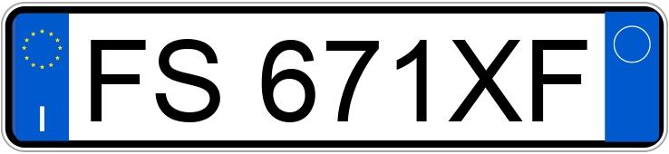 Numer rejestracyjny FS671XF posiada FIAT Panda 3a serie Numer rejestracyjny FS671XF posiada FIAT Panda 3a serie