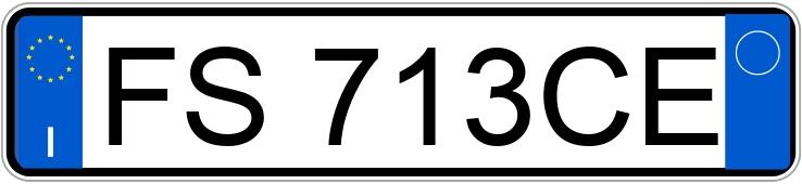 Numer rejestracyjny FS713CE posiada TOYOTA Aygo 1a serie