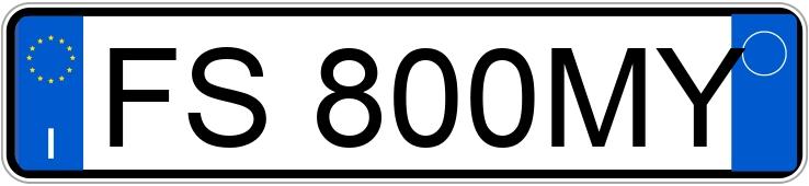 Numer rejestracyjny FS800MY posiada INFINITI Q50