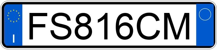 Numer rejestracyjny FS816CM posiada FIAT Punto 4a serie