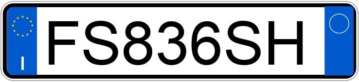 Numer rejestracyjny FS836SH posiada BMW Serie 3