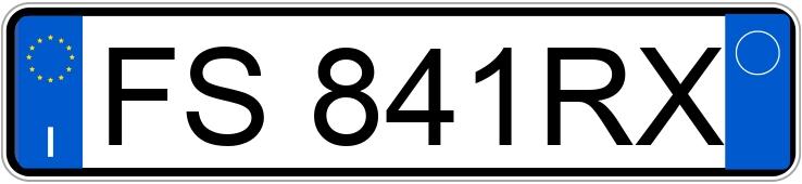 Numer rejestracyjny FS841RX posiada FIAT Tipo