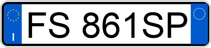 Numer rejestracyjny FS861SP posiada ALFA ROMEO Giulia