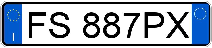 Numer rejestracyjny FS887PX posiada  
