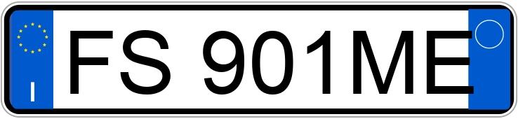 Numer rejestracyjny FS901ME posiada MERCEDES Classe B