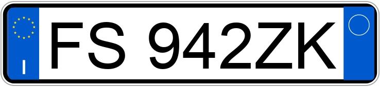Registreringsnummeret FS942ZK har FIAT PANDA