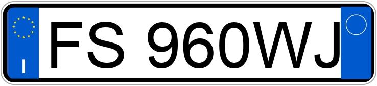 Numer rejestracyjny FS960WJ posiada VOLKSWAGEN Polo 6a serie