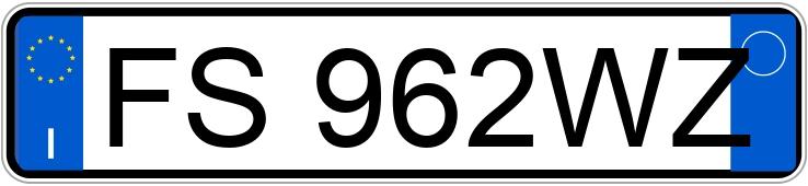 Numer rejestracyjny FS962WZ posiada FORD Fiesta 7a serie