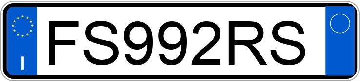 Numer rejestracyjny FS992RS posiada MERCEDES Classe A