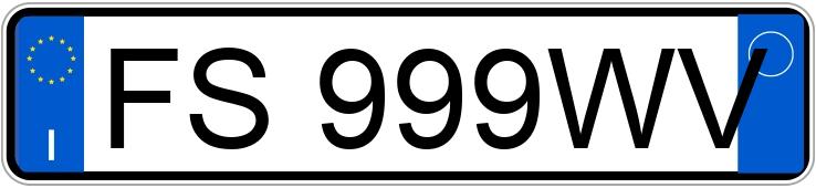 Numer rejestracyjny FS999WV posiada MERCEDES Classe E