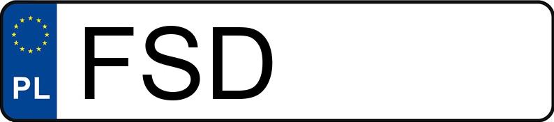 Plaques d’immatriculation polonaises : caractère distinctif FSD