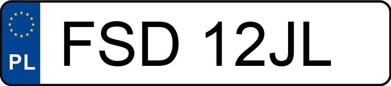 Numer rejestracyjny FSD 12JL posiada VOLKSWAGEN Golf II 1.6 Kat. GL - FSD12JL