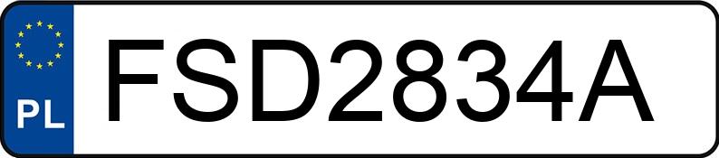 Numer rejestracyjny FSD 2834A posiada OPEL CORSA - FSD2834A