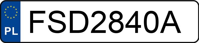 Numer rejestracyjny FSD 2840A posiada BMW 525 - FSD2840A