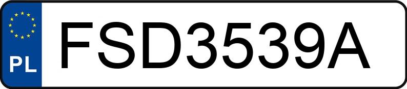 Numer rejestracyjny FSD 3539A posiada VOLKSWAGEN GOLF 1.9 TDI - FSD3539A