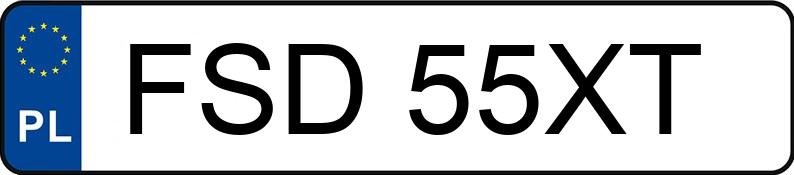 Numer rejestracyjny FSD 55XT posiada SKODA FELICIA - FSD55XT