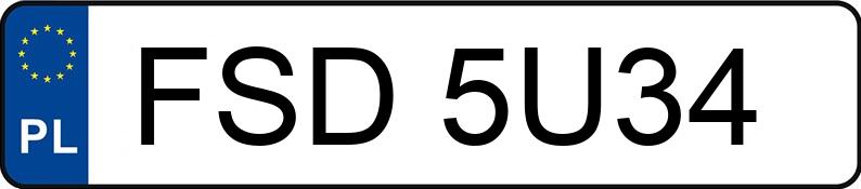 Numer rejestracyjny FSD 5U34 posiada URSUS C 328 - FSD5U34
