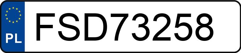 Numer rejestracyjny FSD 73258 posiada CHEVROLET CRUZE - FSD73258