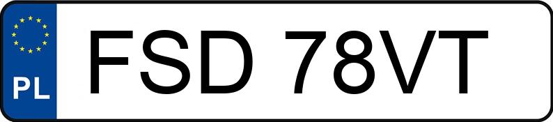 Numer rejestracyjny FSD 78VT posiada VOLKSWAGEN PASSAT - FSD78VT