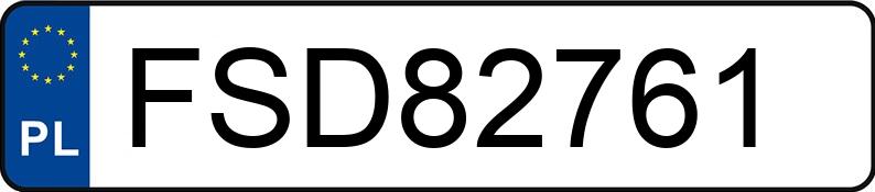 Numer rejestracyjny FSD 82761 posiada VOLKSWAGEN GOLF - FSD82761