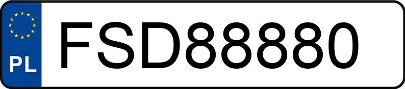 Numer rejestracyjny FSD 88880 posiada VOLVO C30 2.0 D - FSD88880