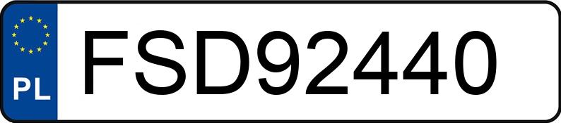 Numer rejestracyjny FSD 92440 posiada BMW 530 - FSD92440