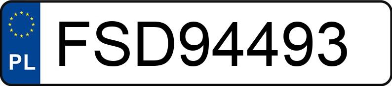 Numer rejestracyjny FSD 94493 posiada BMW 316i Kat. E36 316i Kat. E36 - FSD94493