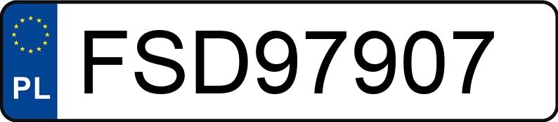 Numer rejestracyjny FSD 97907 posiada MINI MINI ONE D - FSD97907
