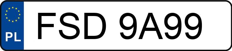 Numer rejestracyjny FSD 9A99 posiada SIMSON Skutery S 53 - FSD9A99