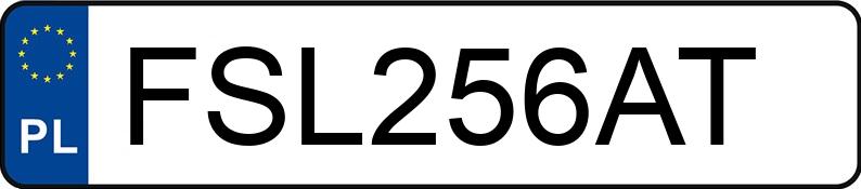 Numer rejestracyjny FSL 256AT posiada Audi Q3 - FSL256AT