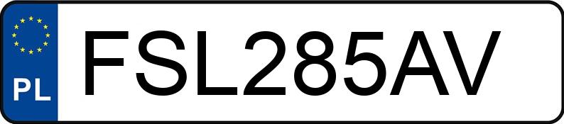 Numer rejestracyjny FSL 285AV posiada FIAT UNO 0.9 KAT - FSL285AV